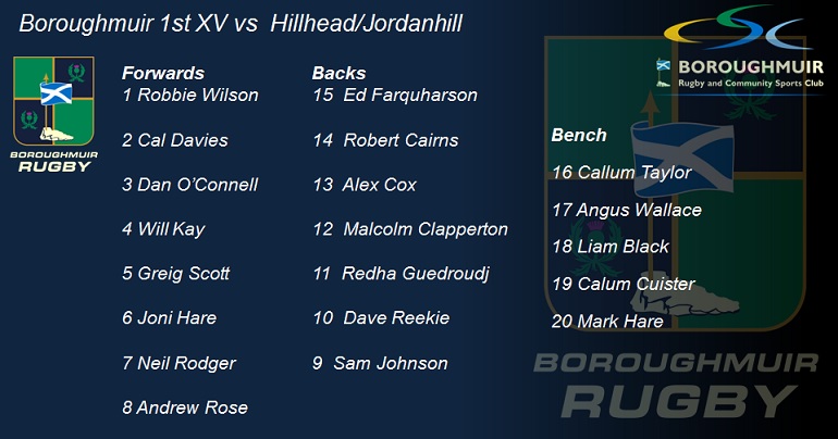 Team list of Boroughmuir 1st XV